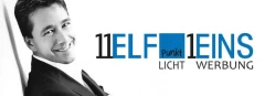 Logo 11punkt1 Licht Werbung