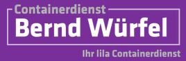 Logo von Containerdienst Bernd Würfel - Ihr Containerdienst in Biere, Schönebeck und Magdeburg