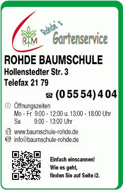 Carsten Rohde, Baumschule in Moringen - Logo