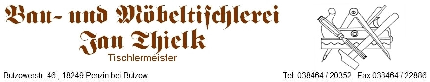 Bau- und Möbeltischlerei Jan Thielk in Penzin bei Bützow - Logo