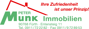 Firmenlogo: Peter Munk Immobilien Inh. Gisela Munk e.K.