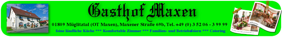 Gasthof Maxen in Müglitztal - Logo