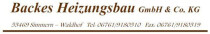 Backes Heizungsbau GmbH & Co. KG Heizungsbaubetrieb