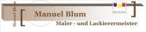 Maler- und Lackierermeister Manuel Blum