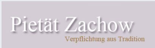 Firmenlogo: Bestattungsinstitut Pietät Zachow