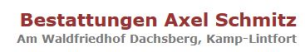 Firmenlogo: Bestattungen Axel Schmitz GmbH
