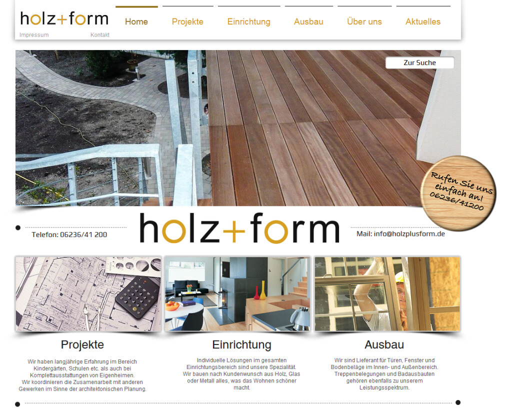 Holz + Form in Waldsee in der Pfalz - Logo