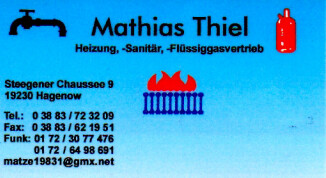 Heizung-Sanitär-Flüssiggas, Mathias Thiel in Hagenow - Logo