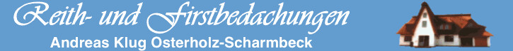 Reith - u. Firstbedachungen Andreas Klug in Osterholz Scharmbeck - Logo