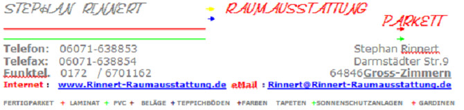 Stephan Rinnert Raumausstattung & Parkett in Groß Zimmern - Logo