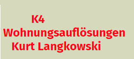Kurt Langkowski Haushaltsaufloesungen Muenster, K4 - Kurt;s Kunst, Kitsch und Krempel in Münster - Logo
