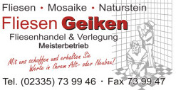 Logo von Fliesen Geiken GmbH