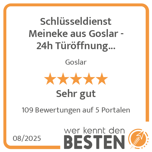 Schlüsseldienst Meineke aus Goslar - 24h Türöffnung Notdienst in Goslar - Logo Schlüsseldienst Meineke aus Goslar - 24h Türöffnung Notdienst in Goslar - Logo