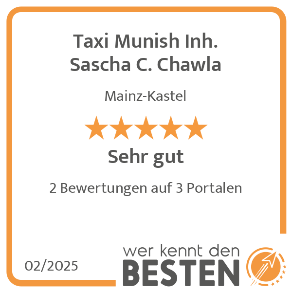 Taxi Munish Inh. Sascha C. Chawla in Mainz-Kastel Stadt Wiesbaden - Logo