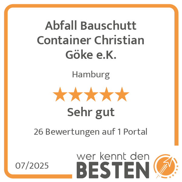 Abfall Bauschutt Container Christian Göke e.K. in Hamburg - Logo