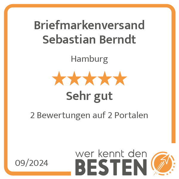 Briefmarkenversand Sebastian Berndt in Hamburg - Logo