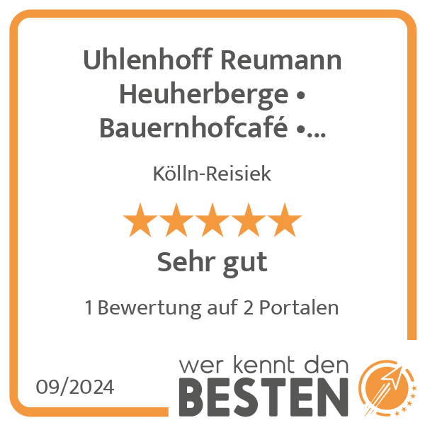 Uhlenhoff Reumann Heuherberge • Bauernhofcafé • Kinderfeste in Kölln Reisiek - Logo