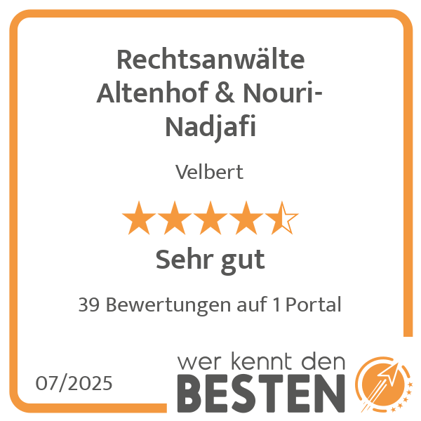 Rechtsanwälte Altenhof & Nouri-Nadjafi in Velbert - Logo