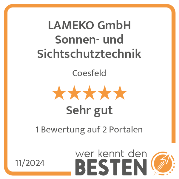 LAMEKO GmbH Sonnen- und Sichtschutztechnik in Coesfeld - Logo