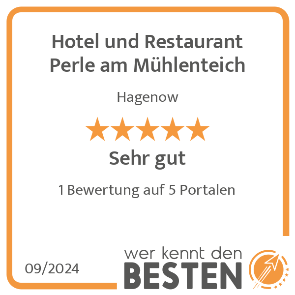 Hotel und Restaurant Perle am Mühlenteich in Hagenow - Logo