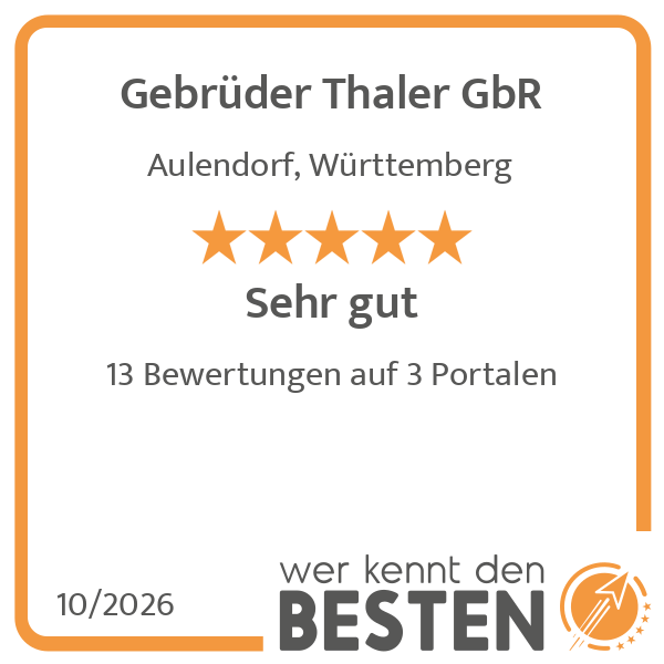 Gebrüder Thaler GbR - werkenntdenBESTEN.de Qualitä …