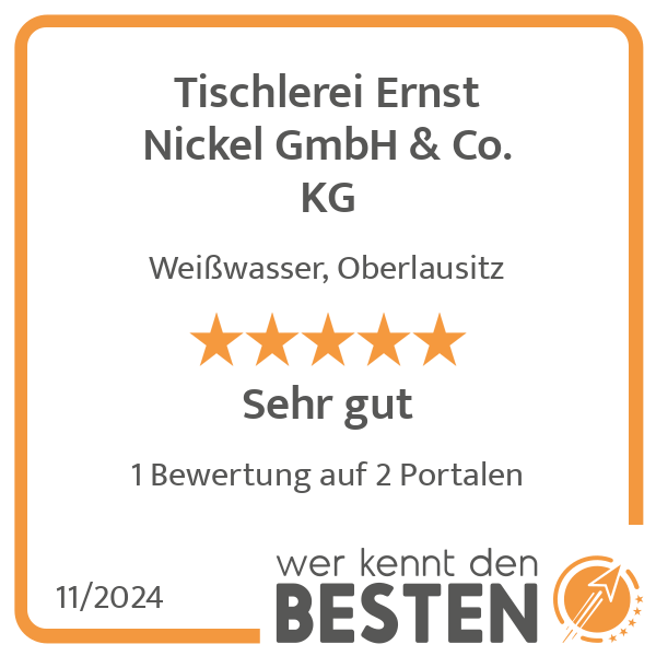 Tischlerei Ernst Nickel GmbH & Co. KG in Weißwasser in der Oberlausitz - Logo