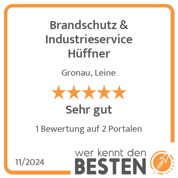 Brandschutz & Industrieservice Hüffner in Gronau an der Leine - Logo