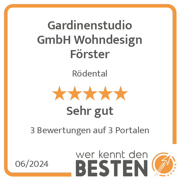 Gardinenstudio GmbH Wohndesign Förster in Rödental - Logo