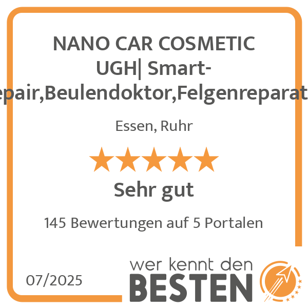 NANO CAR COSMETIC UGH Smart-Repair,Beulendoktor,Felgenreparatur in Essen - Logo