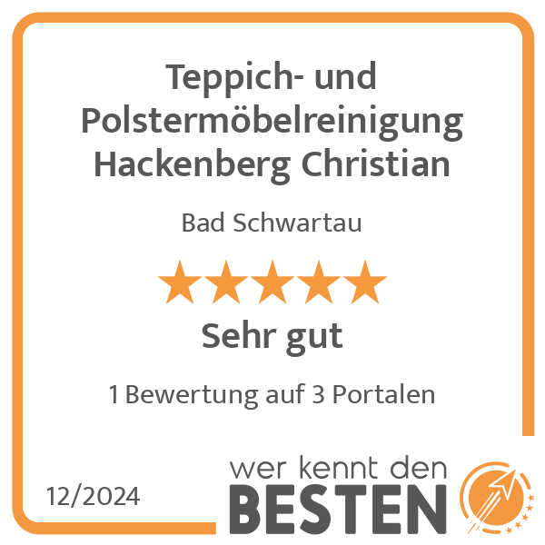 Teppich- und Polstermöbelreinigung Hackenberg Christian in Bad Schwartau - Logo