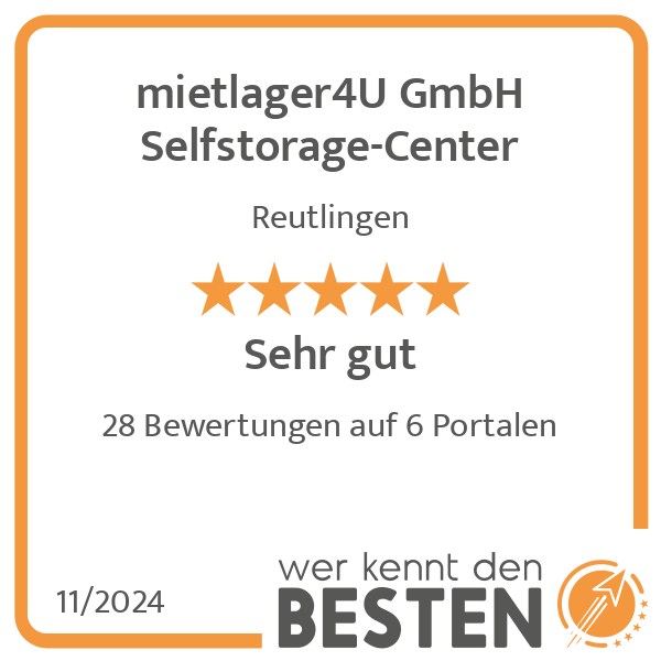 mietlager4U GmbH Selfstorage-Center in Reutlingen - Logo