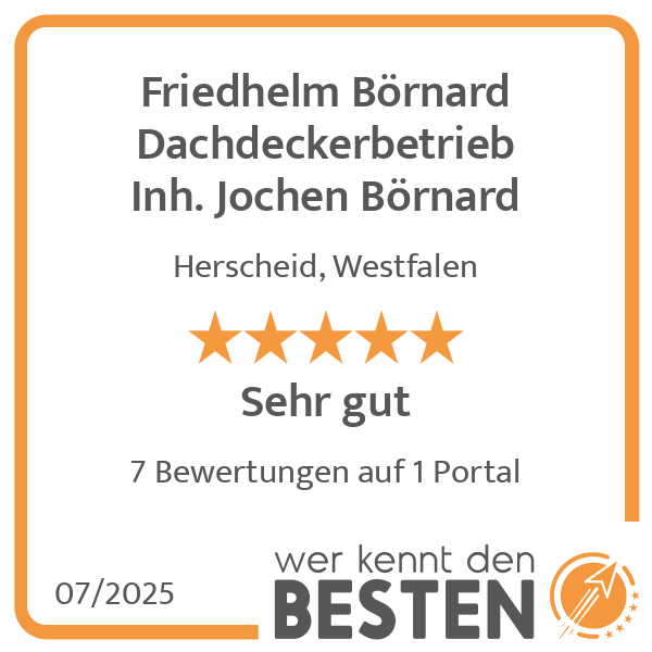 Friedhelm Börnard Dachdeckerbetrieb Inh. Jochen Börnard in Herscheid in Westfalen - Logo