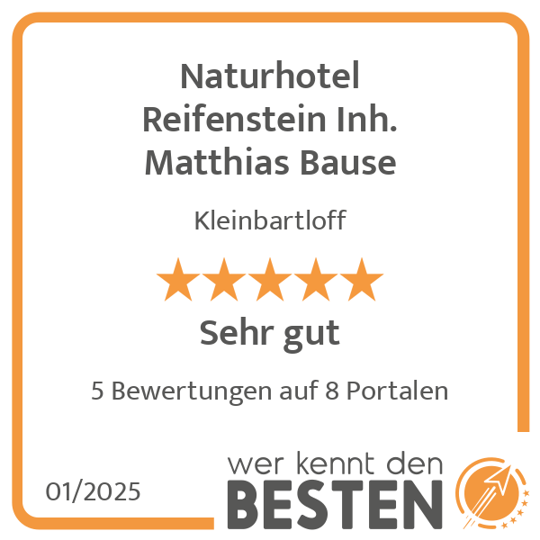 Naturhotel Reifenstein Inh. Matthias Bause in Kleinbartloff Gemeinde Niederorschel - Logo