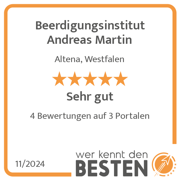 Beerdigungsinstitut Andreas Martin in Altena in Westfalen - Logo