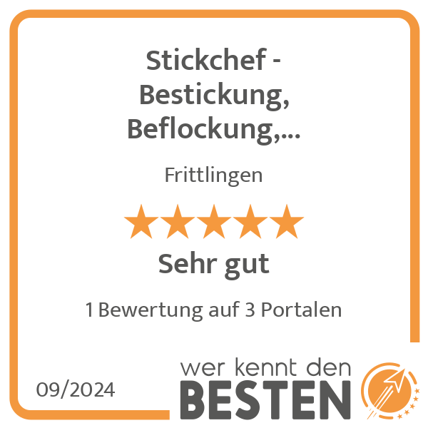 Stickchef - Bestickung, Beflockung, Bedruckung in Frittlingen - Logo