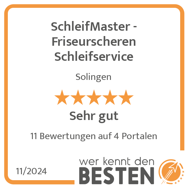 SchleifMaster - Friseurscheren Schleifservice in Solingen - Logo