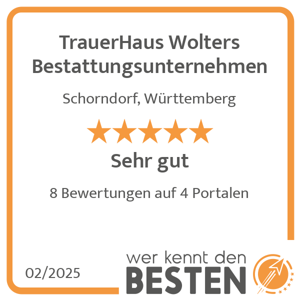 TrauerHaus Wolters Bestattungsunternehmen in Schorndorf in Württemberg - Logo