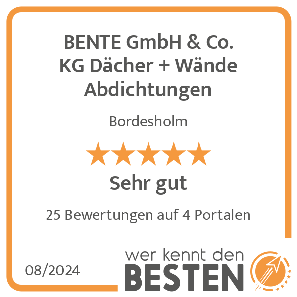 BENTE GmbH & Co. KG Dächer + Wände Abdichtungen in Bordesholm - Logo