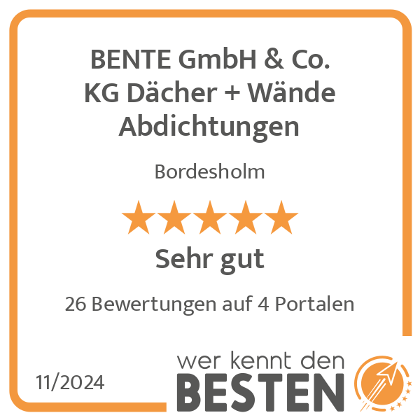 BENTE GmbH & Co. KG Dächer + Wände Abdichtungen in Bordesholm - Logo