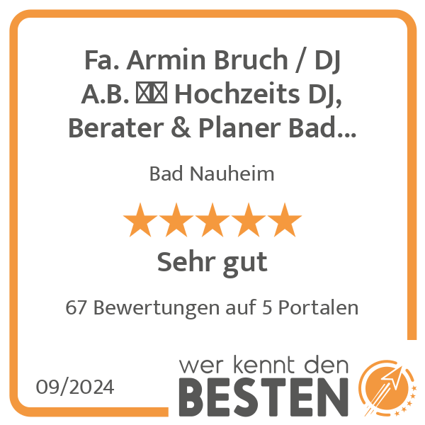 Fa. Armin Bruch / DJ A.B.  Hochzeits DJ, Berater & Planer Bad Nauheim Hessen in Bad Nauheim - Logo