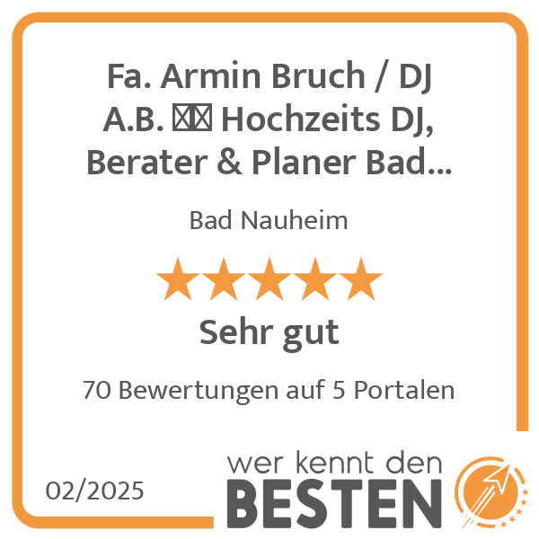 Fa. Armin Bruch / DJ A.B.  Hochzeits DJ, Berater & Planer Bad Nauheim Hessen in Bad Nauheim - Logo