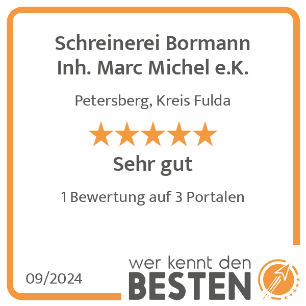 Schreinerei Bormann Inh. Marc Michel e.K. in Petersberg bei Fulda - Logo