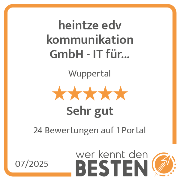 heintze edv kommunikation GmbH - IT für Unternehmen - in Wuppertal - Logo