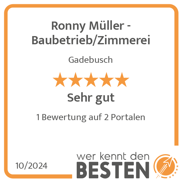 Ronny Müller - Baubetrieb/Zimmerei in Gadebusch - Logo