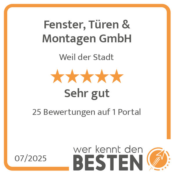 Fenster, Türen & Montagen GmbH in Weil der Stadt - Logo