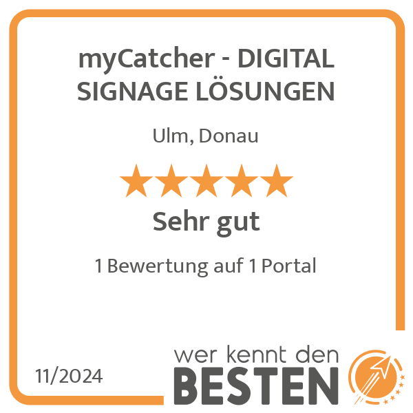 myCatcher - DIGITAL SIGNAGE LÖSUNGEN in Ulm an der Donau - Logo