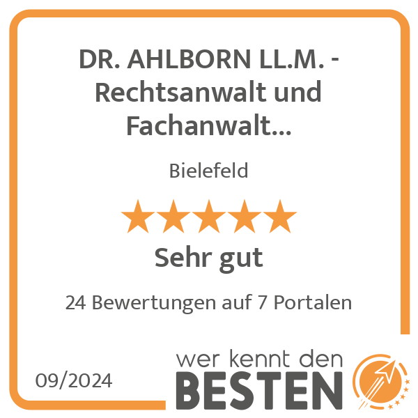 DR. AHLBORN LL.M. - Rechtsanwalt und Fachanwalt Arbeitsrecht & Notar in Bielefeld - Logo