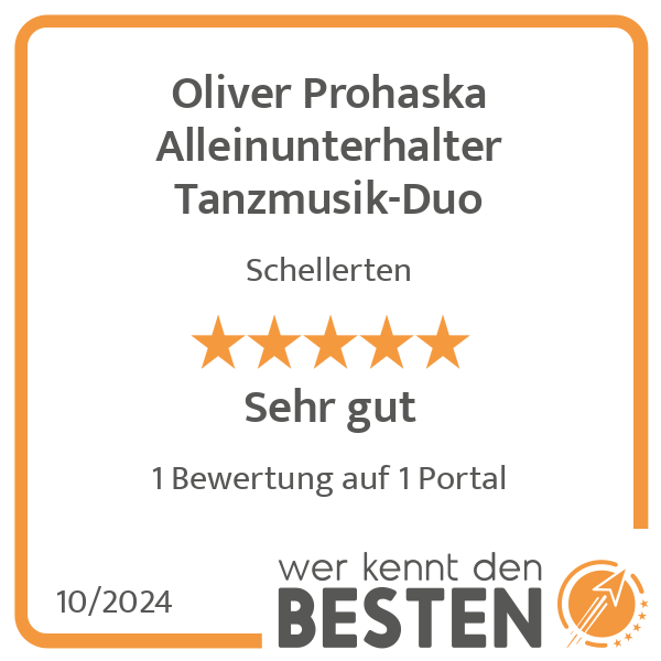 Oliver Prohaska Alleinunterhalter Tanzmusik-Duo in Schellerten - Logo