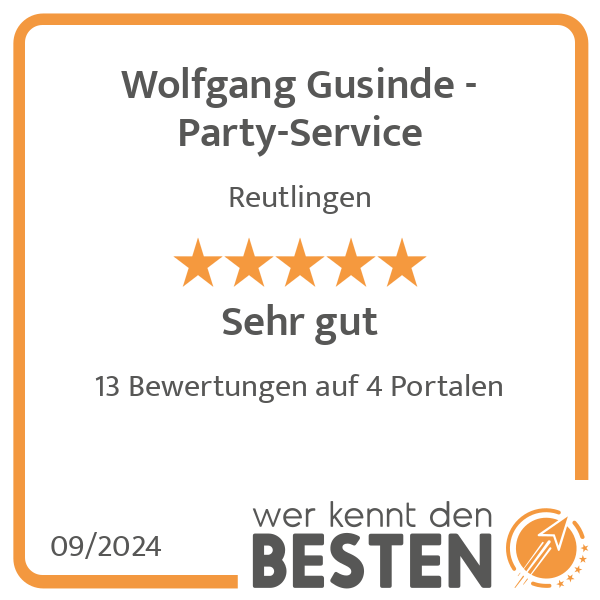 Wolfgang Gusinde - Party-Service in Reutlingen - Logo