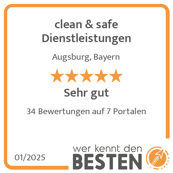 clean & safe Dienstleistungen in Augsburg - Logo